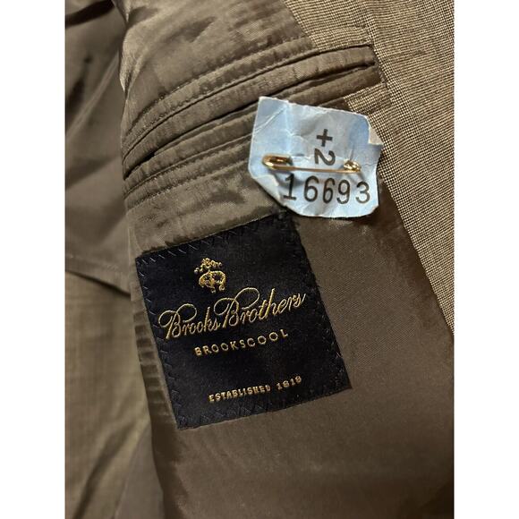 BROOKS BROTHERS 40 R BROOKSCOOL blazer jacket sport suit coat 40R GRAY J23 - Picture 5 of 12